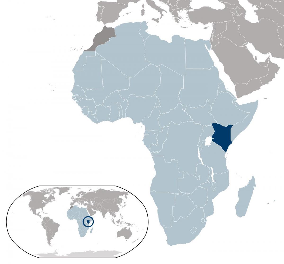 Kenia hartë vendndodhjen e