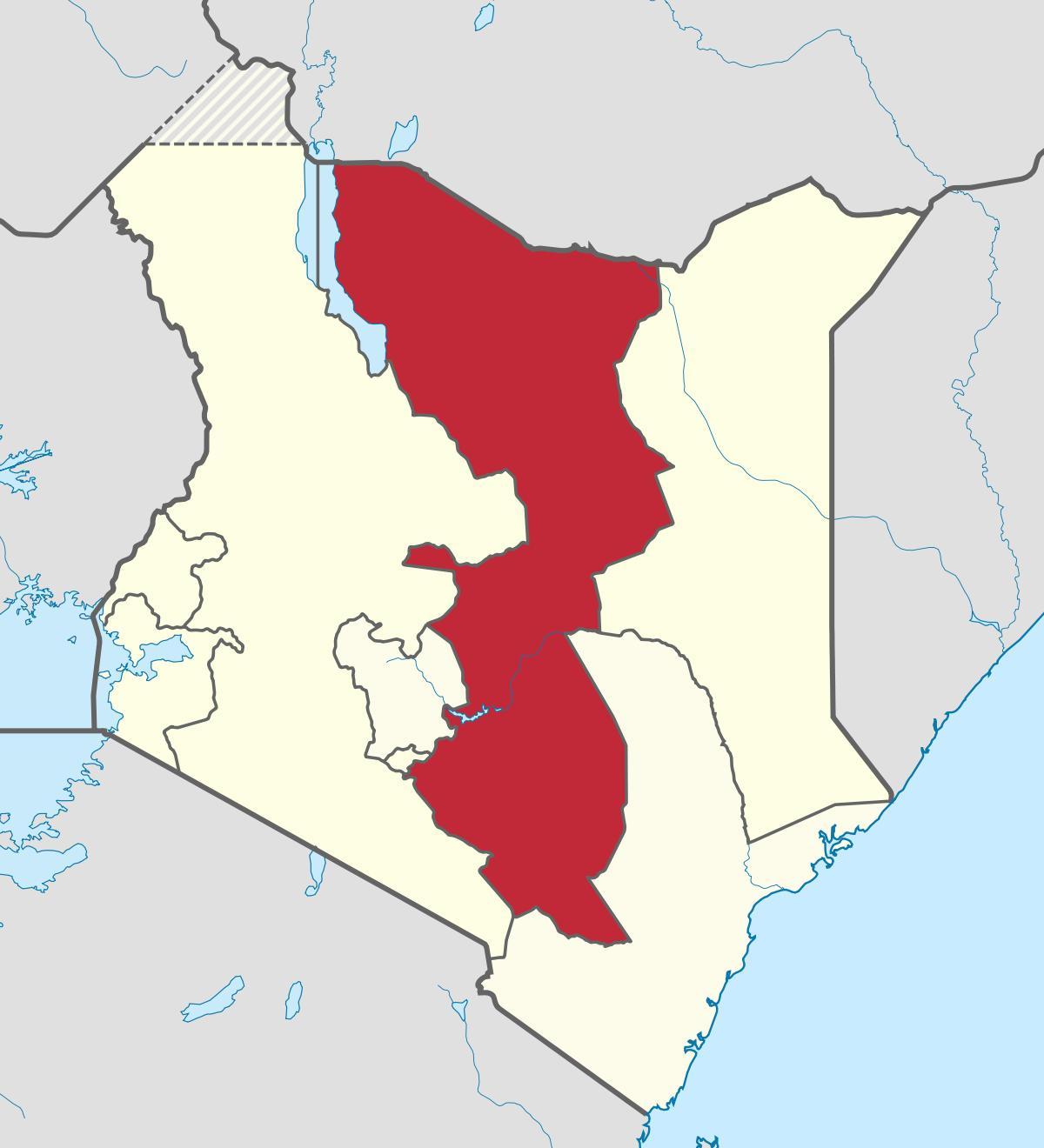 harta e lindore të provincës Kenia