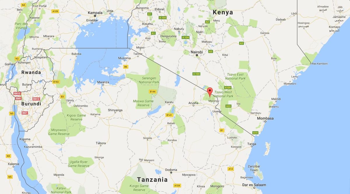 hartë të botës duke treguar Kenia