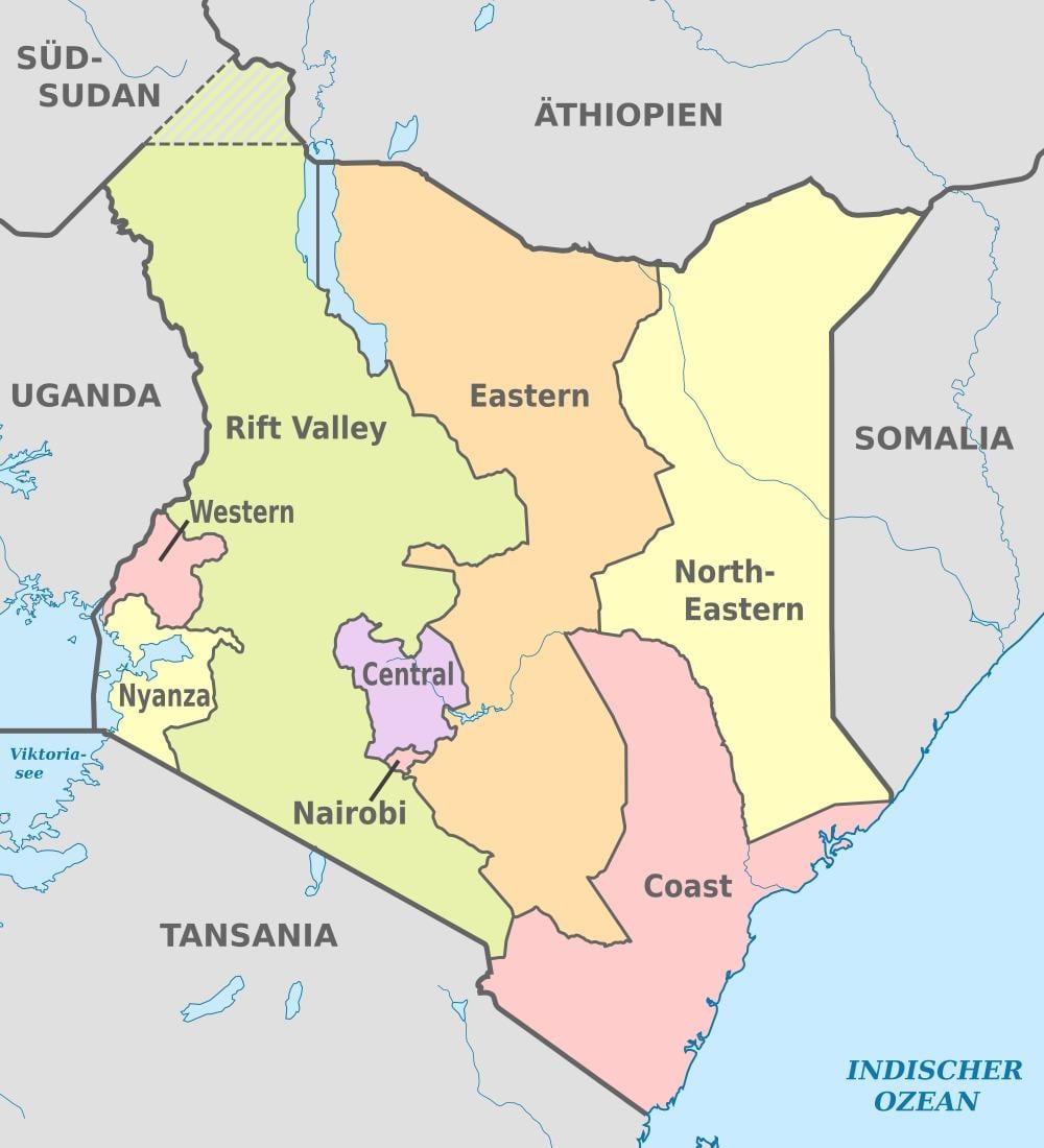 Kenia harta administrative