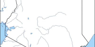 Harta e zbrazët harta e Kenia