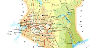 Kenia karakteristikat fizike hartë