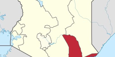 Harta e bregdetit krahinë Kenia