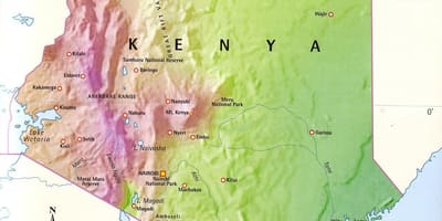 Harta e Kenia malet
