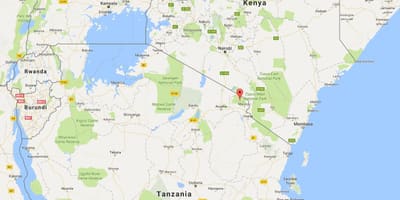 Hartë të botës duke treguar Kenia