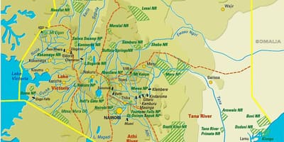 Harta e vegjetacionit Kenia