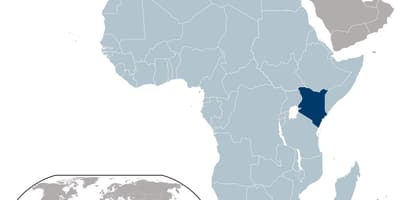 Kenia hartë vendndodhjen e