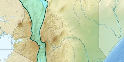 Harta e luginës rift Kenia